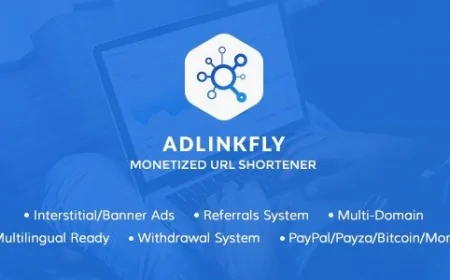 AdLinkFly 6.6.4 Free Download - Monetized URL Shortener Script