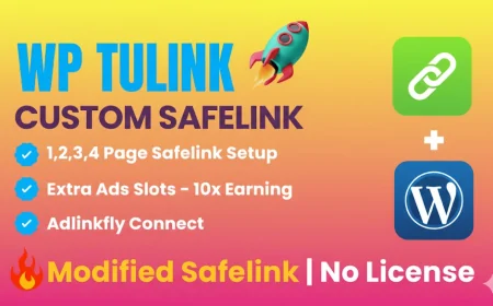 WP Tulink Custom Modify WP Safelink Premium Free Download (No License)