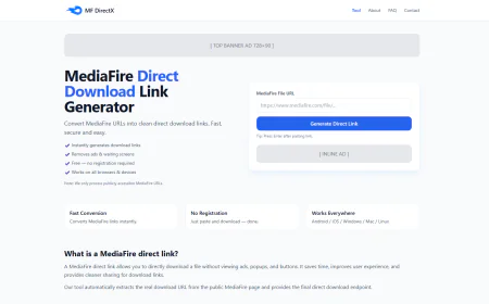 MF DirectX MediaFire Direct Download Tool Script -  Free Download